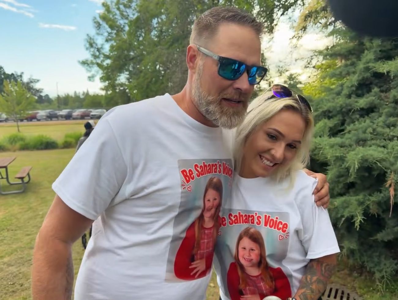 Right Side Rebel with Tyler Dwight, both wearing Be Sahara's Voice shirts
